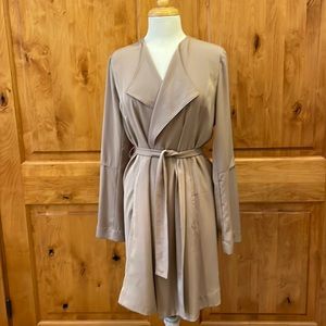 Modern citizen long sleeve wrap coat -M